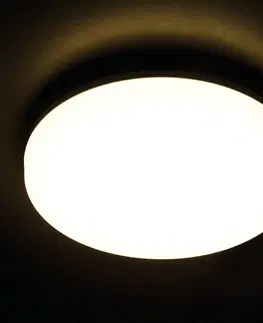 Vonkajšie stropné svietidlá Heitronic Stropné LED svietidlo Pronto, okrúhle, Ø 28 cm