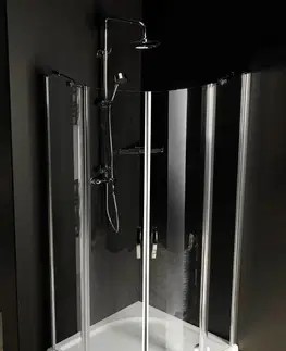 Sprchové dvere GELCO - ONE štvrťkruhová sprchová zástena 900x900 mm, číre sklo GO5890