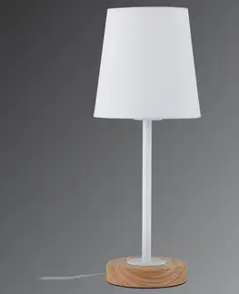 Lampy na nočný stolík Paulmann Paulmann Stellan stolná lampa textilné tienidlo
