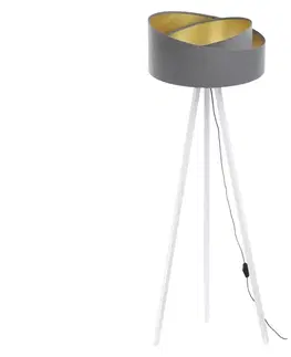 Lampy  Stojacia lampa GALAXY 1xE27/60W/230V šedá/biela 