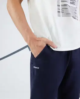 bedminton Pánske tenisové nohavice Soft tmavomodré