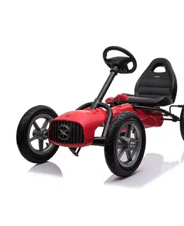 Detské vozítka a príslušenstvo Baby Mix Detská šliapacia motokára Go-kart Buggy, červená