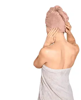 Bathroom Accessories Uterákový turban, ružový