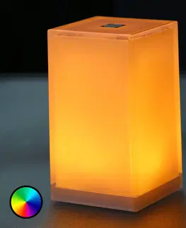 SmartHome vonkajšie dekoratívne svietidlá Smart&Green Stolná lampa Cub v balení po 6 ks, ovládaná aplikáciou, RGBW