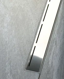 Sprchovacie kúty POLYSAN - ROAD podlahový žľab s roštom z nerezové oceli, L-720, DN40 71673