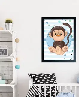 Obrazy do detskej izby Obraz s opičkou do detskej izbičky
