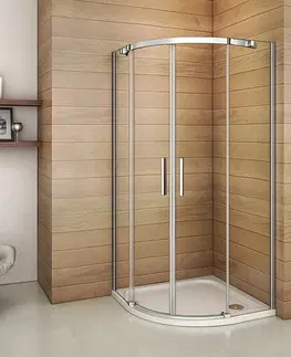 Sprchovacie kúty H K - Štvrťkruhový sprchovací kút HARMONY S4 90 cm s dvojdielnymi posuvnými dverami SE-HARMONYS490