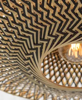 Stropné svietidlá Good & Mojo GOOD & MOJO Bali stropné svietidlo bambus, Ø 44 cm