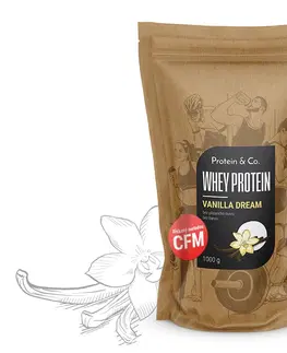 Proteíny Protein&Co. CFM Whey protein 80 1000 g Zvoľ príchuť: Strawberry milkshake