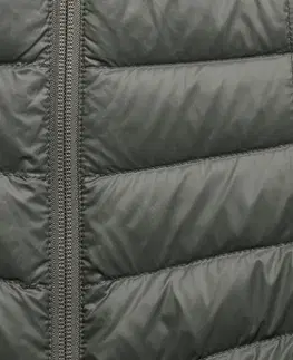 bundy a vesty Dámska páperová bunda MT100 na treking v horách do -5 °C
