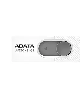 USB Flash disky USB kľúč A-DATA UV220, 64 GB, USB 2.0, biely