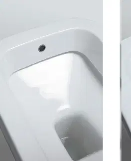 Záchody HOPA - Závesné WC TULIP FUSION s integrovanou bidetovou sprchou - WC sedátko - Bez sedátka KEAZTUWCBIF