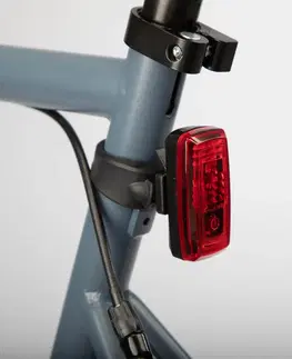 cyklistick Súprava osvetlenia na bicykel LED ST 110 USB predné a zadné svetlo na batérie