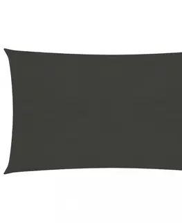 Stínící textilie Tieniaca plachta obdĺžniková HDPE 4 x 5 m Dekorhome Čierna