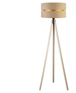 Lampy   - Stojacia lampa DUO 1xE27/60W/230V béžová 