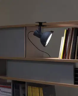 Stolové lampy s klipom NEMO Svietidlo Nemo Projecteur 165, polnočná modrá