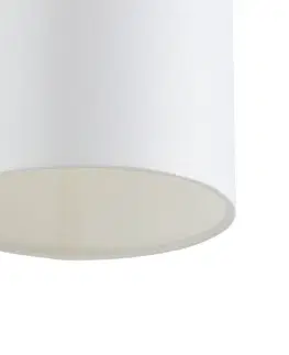Stropné svietidlá Spot-Light Stropné svietidlo Jenta s bielym ľanovým tienidlom