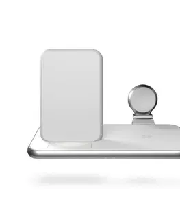 Nabíjačky pre mobilné telefóny ZENS Aluminium 4-in-1 Stand Wireless Charger with 45W USB PD, white ZEDC15W