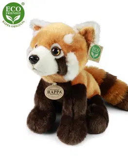 Plyšové hračky RAPPA - Plyšová panda červená stojaca 28 cm ECO-FRIENDLY