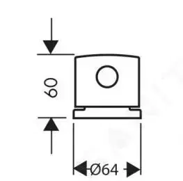 Kúpeľňa AXOR - Uno Vrchná súprava termostatickej batérie na okraj vane, 2-otvorová inštalácia, kefovaný nikel 38480820