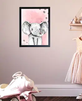 Obrazy do detskej izby Obraz do detskej izby - Farebný so slonom