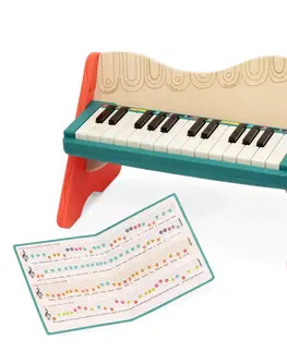 Hudobné hračky B-TOYS - Piáno drevené Mini Maestro