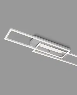 Stropné svietidlá Briloner Stropné LED svietidlo Frame Mid, 3 000 K, hliník