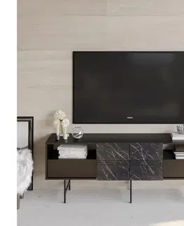 TV stolíky a steny  TV Stolík DERIN 65x180 cm čierna 