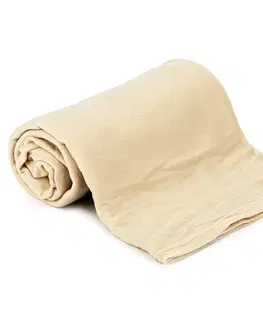 Prikrývky na spanie Jahu Fleecová deka UNI béžová, 150 x 200 cm