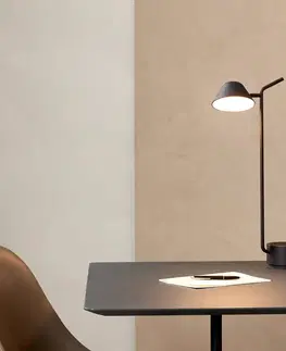 Stolové lampy Audo Copenhagen Audo Peek stolová LED lampa, čierna