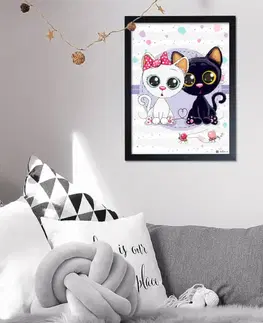 Obrazy do detskej izby Obraz s mačičkami do detskej izby