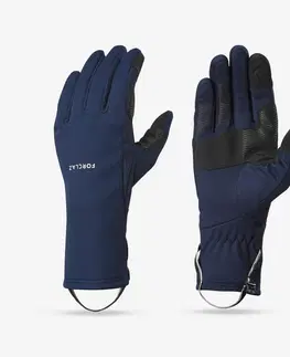 čiapky Strečové dotykové rukavice MT500 na horskú turistiku tmavomodré