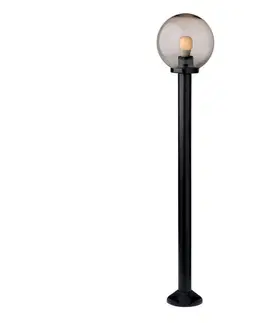 Záhradné lampy Redo Redo 9776 - Vonkajšia lampa SFERA 1xE27/42W/230V IP44 25x125 cm hnedá 