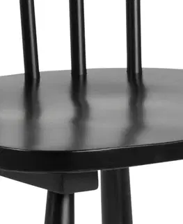 Stoličky - drevené Dkton 23629 Dizajnová jedálenska stolička Neri, čierna