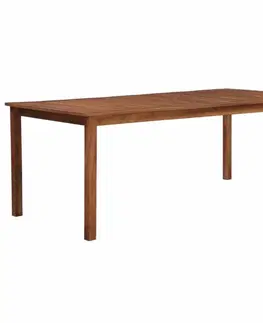 Záhradné stoly Záhradný jedálenský stôl 200 x 90 cm z akáciového dreva Dekorhome