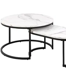 Konferenčné stolíky s úložným priestorom Konferenčný stolík white marble 98870