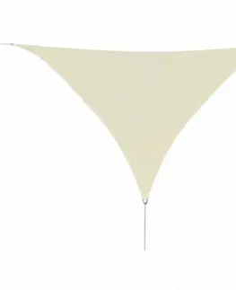 Stínící textilie Plachta proti slnku z HDPE trojuholníková 5 x 5 x 5 m Antracit