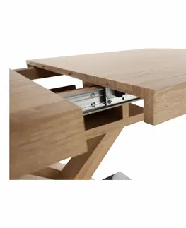 Jedálenské stoly Jedálenský stôl, dub, 160-200x90 cm, BONET NEW TYP 2