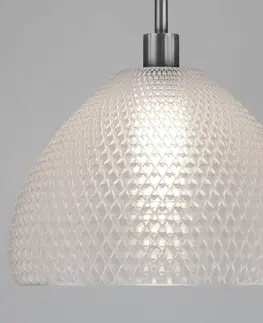 Závesné svietidlá Tagwerk Závesná lampa Diamant Bowl bioplast, priehľadná