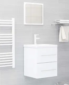 Kúpeľňové skrinky Skrinka pod umývadlo 41 cm Dekorhome Dub sonoma / biela