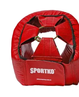 Boxerské prilby Boxerský chránič hlavy SportKO OD1 červená - XL