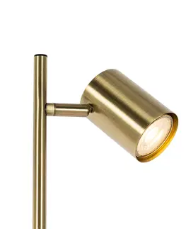 Stojace lampy Moderná stojaca lampa bronzová 3-svetlá - Jeana