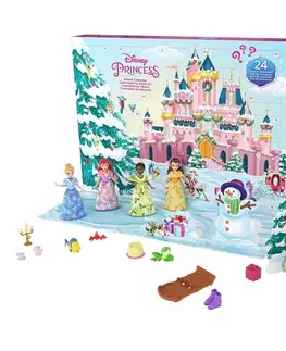 Hračky bábiky MATTEL - Princess adventný kalendár s malými bábikami 2023