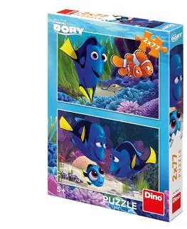 Hračky puzzle DINO - Walt Disney Dory sa našla 2x77 dielikov