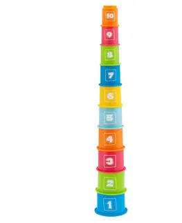 Náučné hračky CHICCO - Poháriky stohovacie s číslami 9m+