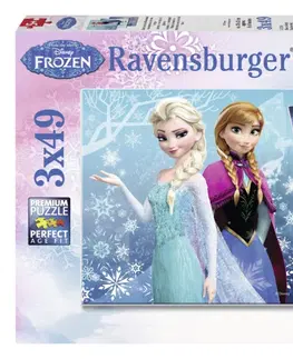 Hračky puzzle RAVENSBURGER - Ľadové Kráľovstvo 3 X 49D
