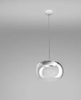 Závesné svietidlá Stilnovo Stilnovo La Mariée LED svietidlo priehľadná/biela