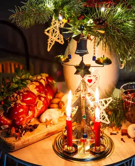 Vianočné dekorácie Tradičné anjelské zvonenie Stromček, zlatá