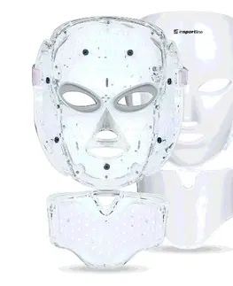 Lampy pre svetelnú terapiu Ošetrujúca LED maska na tvár a krk inSPORTline Hilmana