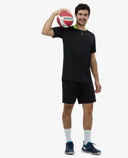 dresy Pánsky tréningový dres na volejbal čierno-zelený
